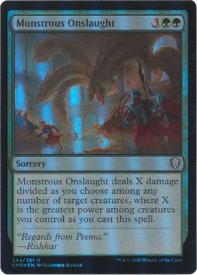 Monstrous Onslaught 244/361 - Foil Commander Legends Foil Singles