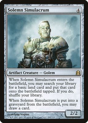 GA Solemn Simulacrum - Commander (CMD) Commander