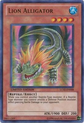 Lion Alligator - LC02-EN008 - Ultra Rare Limited Edition Legendary Collection 2 1st Edition Singles