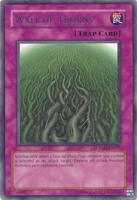 Wall of Thorns - CRMS-EN079 - Rare Unlimited Crimson Crisis [CRMS] Unlimited Singles