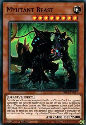 Myutant Beast - PHRA-EN087 - Super Rare 1st Edition Phantom Rage 1st Edition Singles [PHRA]