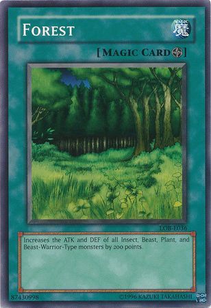 Forest (Spell) - LOB-046 - Common Unlimited Legend Of Blue Eyes White Dragon [LOB] Unlimited Singles