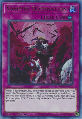 Vampire Domination - GFP2-EN172 - Ultra Rare 1st Edition Ghosts From The Past: The 2nd Haunting 1st Edition Singles