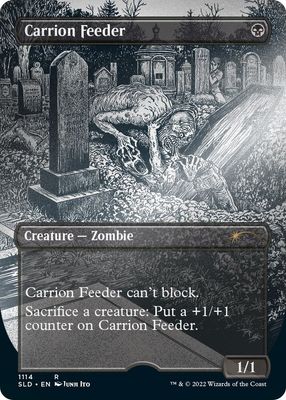 SJ Carrion Feeder (Borderless) (Foil Etched) - Secret Lair Drop Series (SLD) Secret Lair Drop Series Foil