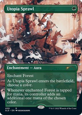 SJ Utopia Sprawl (Borderless) - Secret Lair Drop Series (SLD) Secret Lair Drop Series Foil