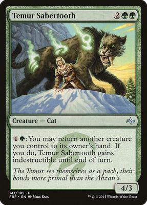 GA Temur Sabertooth - Fate Reforged (FRF) Fate Reforged