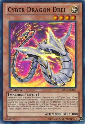 SH Cyber Dragon Drei - SDCR-EN002 - Super Rare 1st Edition Structure Deck: Cyber Dragon Revolution 1st Edition Singles