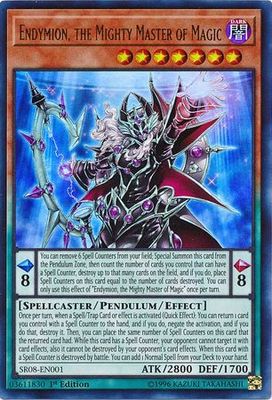 Endymion, the Mighty Master of Magic - SR08-EN001 - Ultra Rare 1st Edition Structure Deck: Order of the Spellcasters Singles *Espanol*