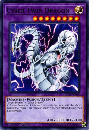 Cyber Twin Dragon - LED3-EN018 - Common 1st Edition Legendary Duelists: White Dragon Abyss Singles *Espanol*