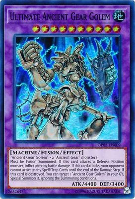 SH Ultimate Ancient Gear Golem - OP05-EN009 - Super Rare OTS Tournament Pack 5 (OP05)