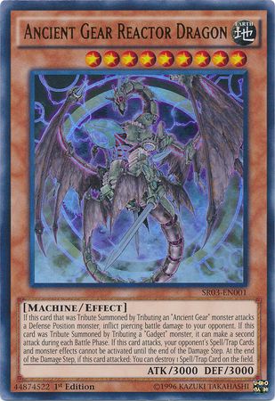 SH Ancient Gear Reactor Dragon - SR03-EN001 - Ultra Rare 1st Edition Structure Deck: Machine Reactor 1st Edition Singles