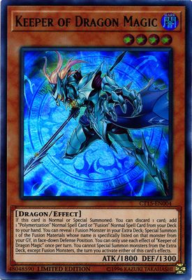 Keeper of Dragon Magic - CT15-EN004 - Ultra Rare Limited Edition 2018 Mega-Tins Singles *Espanol*