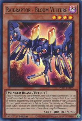 SH Raidraptor - Bloom Vulture - PHNI-EN005 - Super Rare 1st Edition Phantom Nightmare 1st Edition Singles