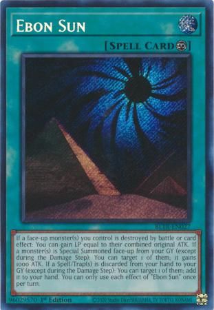 SH Ebon Sun - BLTR-EN027 - Secret Rare 1st Edition Battles of Legend: Terminal Revenge 1st Edition Singles