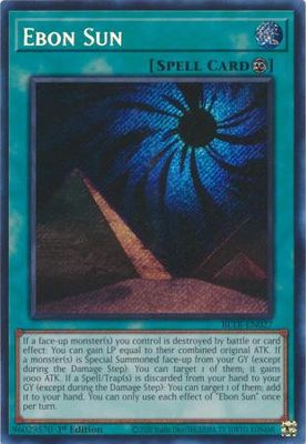 SH Ebon Sun - BLTR-EN027 - Secret Rare 1st Edition Battles of Legend: Terminal Revenge 1st Edition Singles