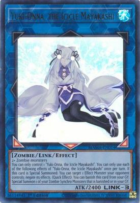 SH Yuki-Onna, the Icicle Mayakashi - MAMA-EN014 - Ultra Rare 1st Edition Magnificent Mavens 1st Edition Singles