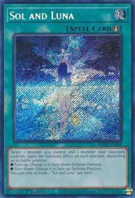 SH Sol and Luna - RA02-EN068 - Secret Rare 1st Edition Rarity Collection II Singles