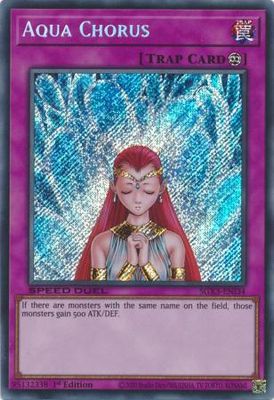 SH Aqua Chorus - SGX3-ENI34 - Secret Rare 1st Edition Speed Duel GX: Duelists of Shadows Singles