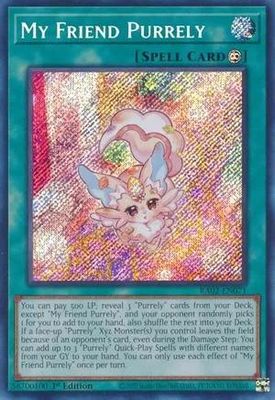 SH My Friend Purrely - RA02-EN071 - Secret Rare 1st Edition Rarity Collection II Singles