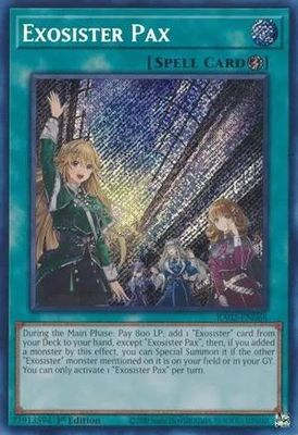 SH Exosister Pax - RA02-EN066 - Secret Rare 1st Edition Rarity Collection II Singles
