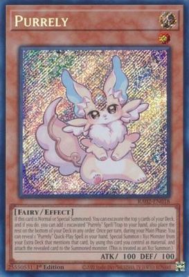 SH Purrely - RA02-EN018 - Secret Rare 1st Edition Rarity Collection II Singles