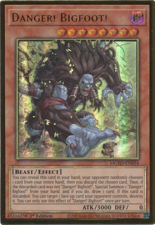 SH Danger! Bigfoot! - MGED-EN018 - Premium Gold Rare 1st Edition Maximum Gold El Dorado 1st Edition Singles