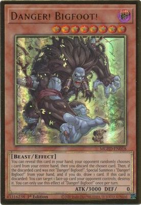SH Danger! Bigfoot! - MGED-EN018 - Premium Gold Rare 1st Edition Maximum Gold El Dorado 1st Edition Singles