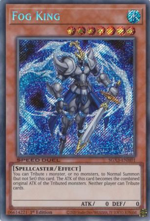 SH Fog King - SGX3-ENH01 - Secret Rare 1st Edition Speed Duel GX: Duelists of Shadows Singles