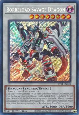SH Borreload Savage Dragon - RA01-EN033 - Secret Rare 25th Anniversary Rarity Collection Singles