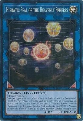 SH Hieratic Seal of the Heavenly Spheres - RA02-EN039 - Collector&#39;s Rare 1st Edition Rarity Collection II Singles