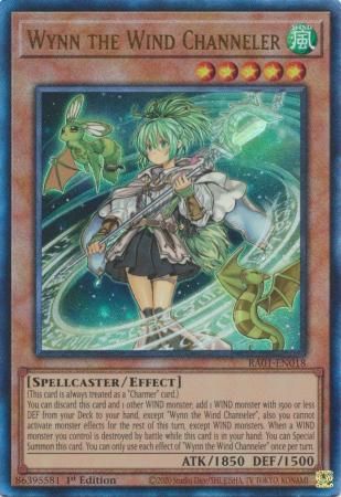 SH Wynn the Wind Channeler - RA01-EN018 - Prismatic Ultimate Rare 25th Anniversary Rarity Collection Singles