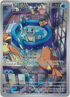 SH Squirtle - 148/142 - Illustration Rare Scarlet &amp; Violet: Stellar Crown Singles