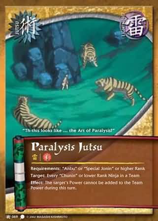 SH Paralysis Jutsu - J-069 - Common Naruto: Coils of the Snake Foil