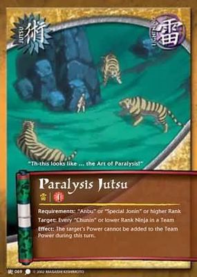 SH Paralysis Jutsu - J-069 - Common Naruto: Coils of the Snake Foil