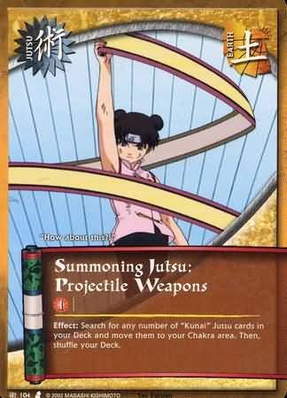 SH Summoning Jutsu: Projectile Weapons - J-104 - Common Naruto: Curse of the Sand Foil