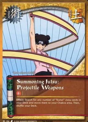 SH Summoning Jutsu: Projectile Weapons - J-104 - Common Naruto: Curse of the Sand Foil
