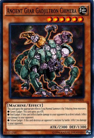 Ancient Gear Gadjiltron Chimera - SR03-EN006 - Common Unlimited Structure Deck: Machine Reactor Unlimited Singles