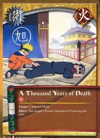 SH A Thousand Years of Death - J-113 - Common Naruto: Curse of the Sand Foil