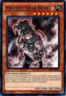 Ancient Gear Beast - SR03-EN007 - Common Unlimited Structure Deck: Machine Reactor Unlimited Singles