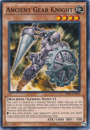 Ancient Gear Knight - SR03-EN009 - Common Unlimited Structure Deck: Machine Reactor Unlimited Singles
