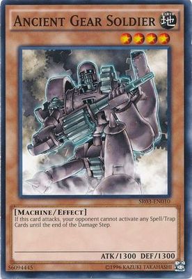 Ancient Gear Soldier - SR03-EN010 - Common Unlimited Structure Deck: Machine Reactor Unlimited Singles