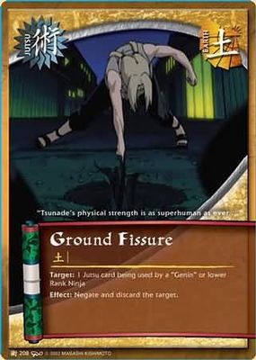 Ground Fissure - J-208 - Common Naruto: Dream Legacy Foil