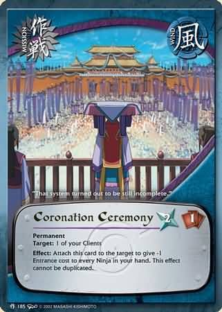 SH Coronation Ceremony - M-185 - Common Naruto: Dream Legacy Foil