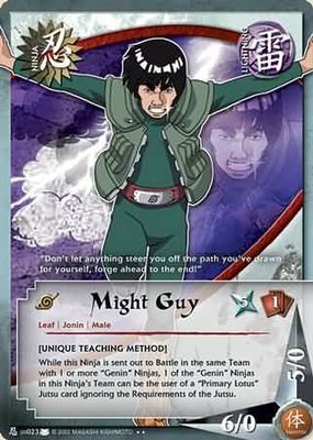 SH Might Guy - N-US023 - Rare Naruto: Eternal Rivalry Foil
