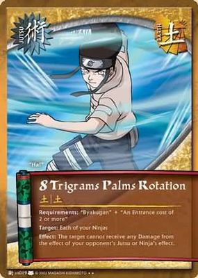 SH 8 Trigrams Palms Rotation - J-US019 - Rare Naruto: Eternal Rivalry Foil