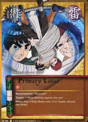 SH Primary Lotus - J-086 - Rare Naruto: Curse of the Sand