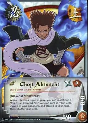 SH Choji Akimichi - N-239 - Rare Naruto: Quest For Power