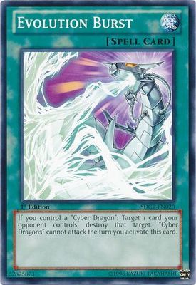 Evolution Burst - SDCR-EN020 - Common 1st Edition Structure Deck: Cyber Dragon Revolution 1st Edition Singles