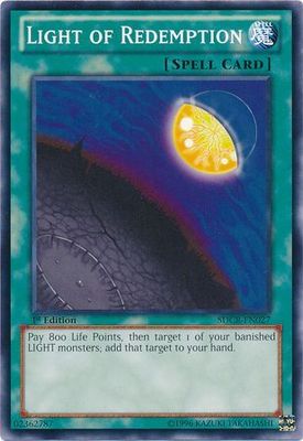 Light of Redemption - SDCR-EN027 - Common 1st Edition Structure Deck: Cyber Dragon Revolution 1st Edition Singles