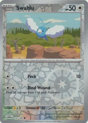 SH Swablu - 152/182 - Common Reverse Holo Scarlet &amp; Violet: Paradox Rift Reverse Holo Singles